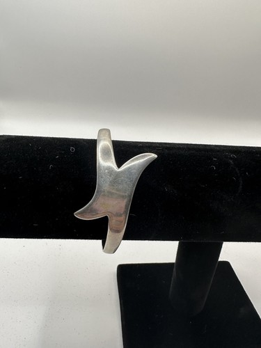 Bracelet En Argent Massif 925 Sterling - Style Moderniste Taxco / Navajo - Pièce Rare Sans étui