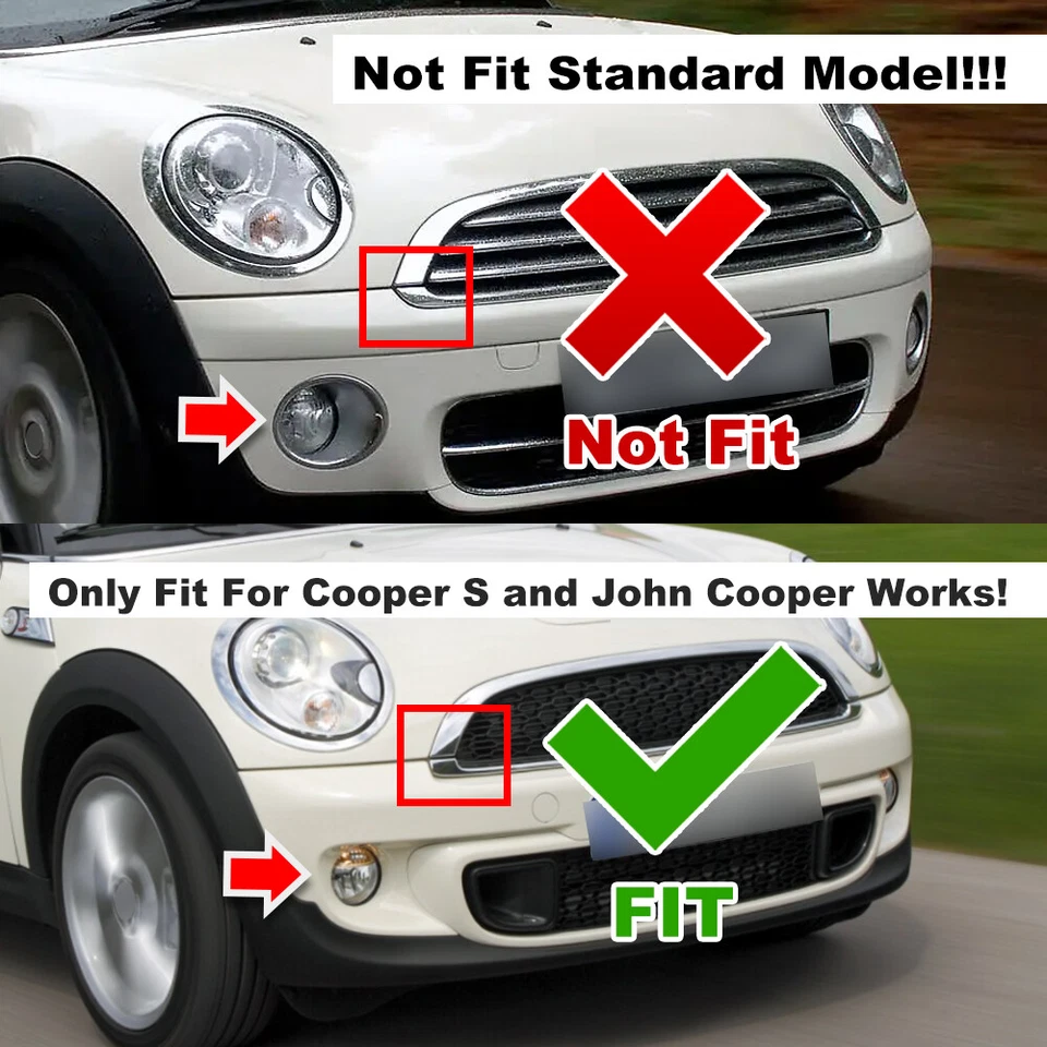 Parrilla de radiador para Mini Cabrio/Clubman/Roadster R55 R56 R57 R58 R59 Cooper S - Imagen 2 de 4