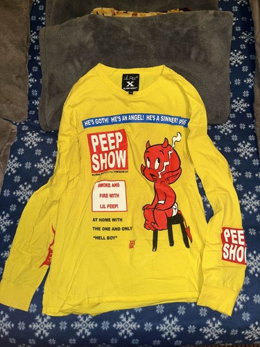 alien body lil peep peep show goth angel sinner longsleeve medium