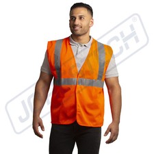 SAFETY VEST ANSI CLASS 2/ Reflective Tape/ High Visibility Orange JORESTECH