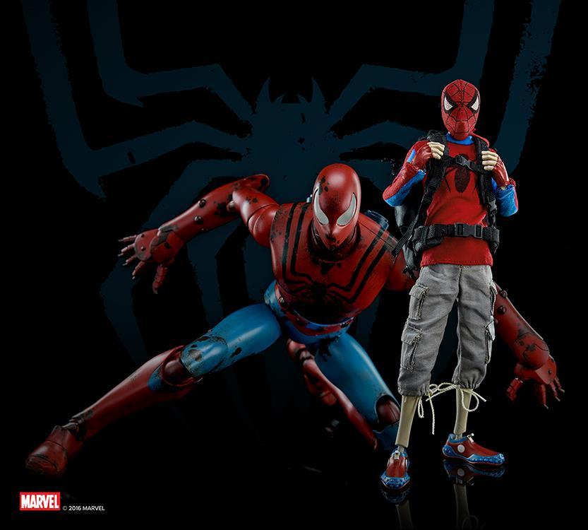 threea SpiderMan Ashleywood 1/6 フィギュア THREEA Marvel Peter Parker & Spiderbot Spider-man Set NEW Ashley