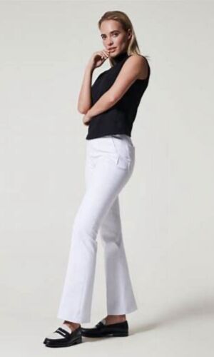SPANX On-The-Go Kick Flare Pants Classic White - Small
