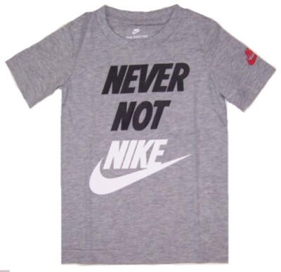 NIKE / Tシャツ/L/コットン/NVY/無地 Nike Little Boys Short Sleeve T Shirt NWT Size 4 or 6 Gray | eBay