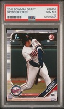 2019 Bowman Draft 1st First Spencer Steer Twins #BD153 PSA 10