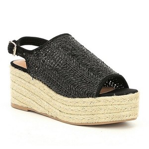 platform woven sandals