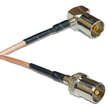 RG316 DVB Pal Female Angle to DVB TV Pal Male RF Cable Rapid-SHIP LOT