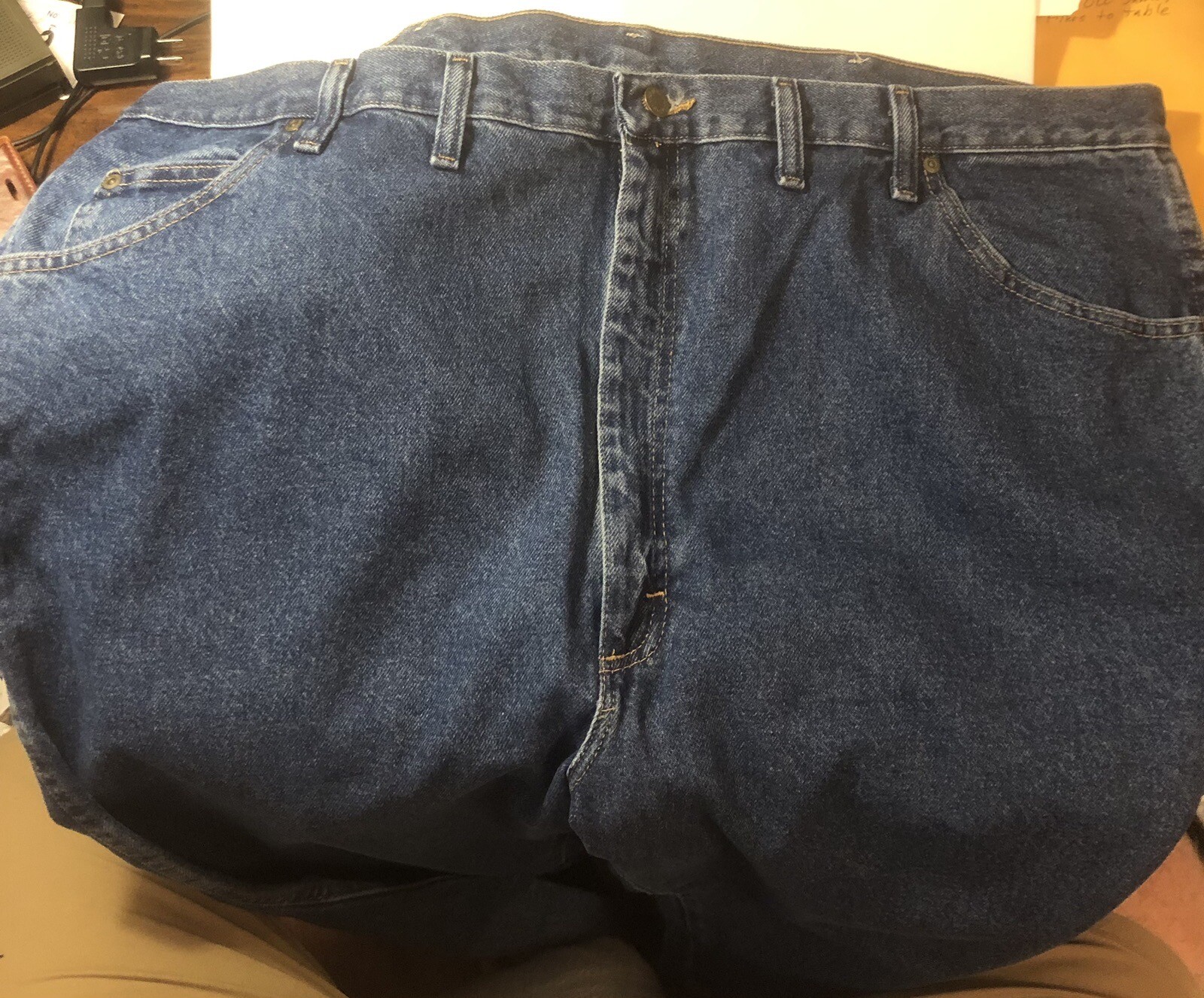 NWT Men&rsquo;s Wrangler Five Star Regular Fit Premium Straight Leg Jeans Size 46x30