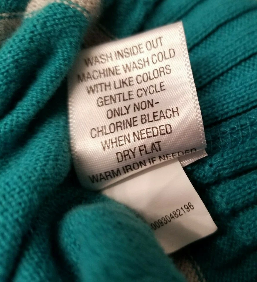 Blusa suéter blusa Sonoma para mujer talla XL X grande verde gris plata a rayas Foto 4 de 4