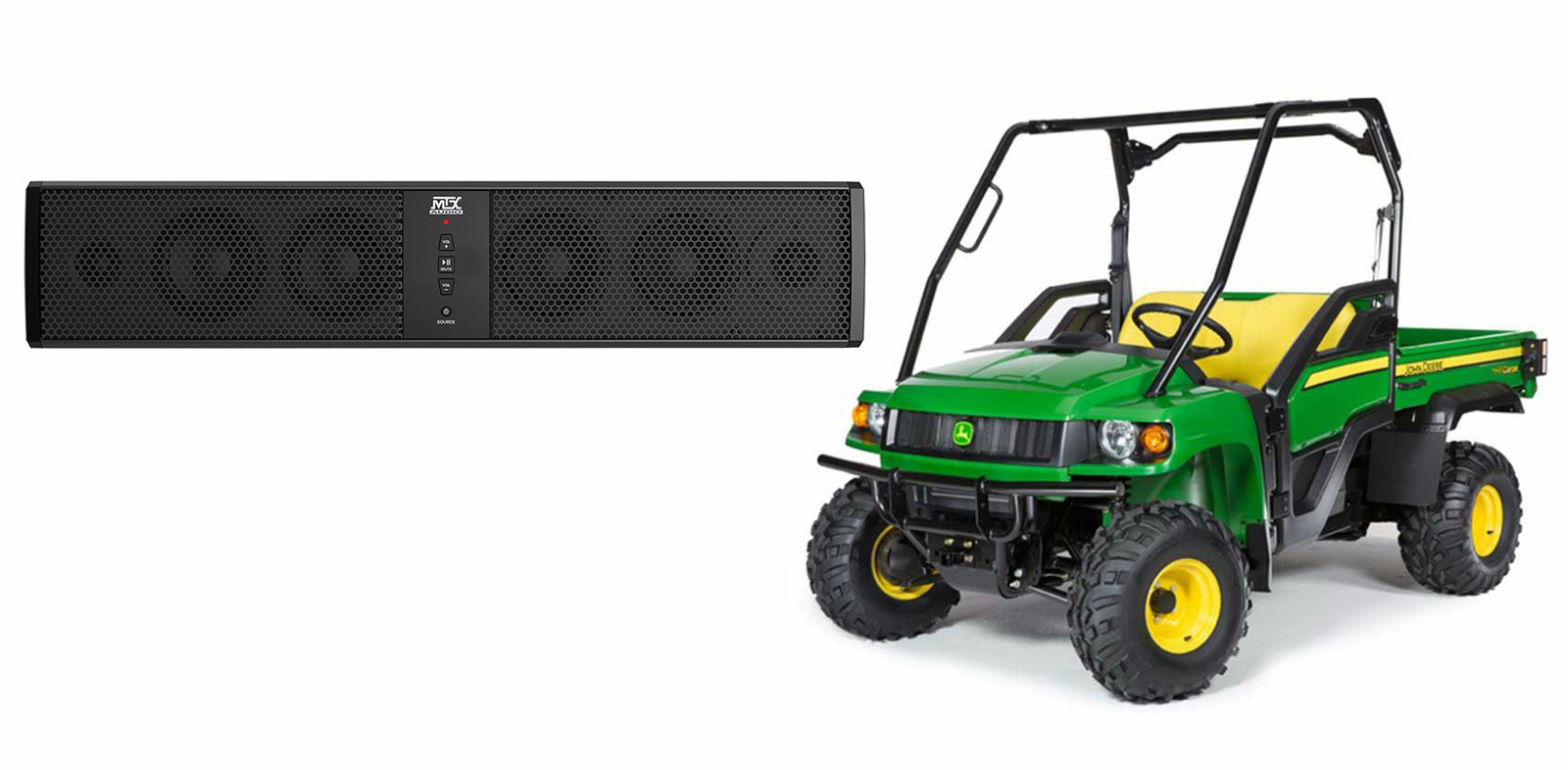 Звуковая панель MTX Rollbar с шестью динамиками и выходом AUX для John Deere Gator XUVRSX 46990₽