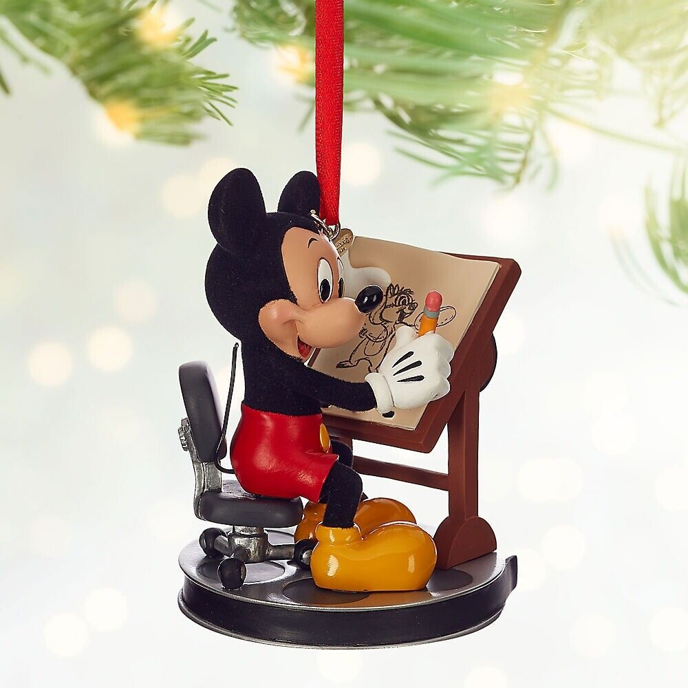 2016 Mickey Mouse at the Animators Desk Disney Sketchbook Ornament