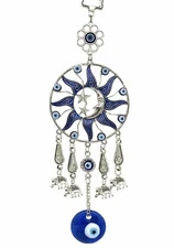Turkish Blue Evil Eye Protective Wall Hanging Decor Amulet Ornament -7