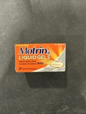Motrin IB Liquid Gels + 200mg Ibuprofen per Capsule, Pain Reliever & Fever 07/26