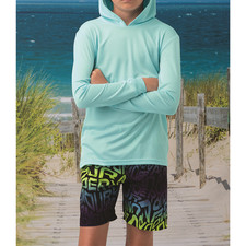 UPF 50+ Sunshirt Paragon Youth Bahama Moisture Wicking Long Sleeve Hoodie S-XL