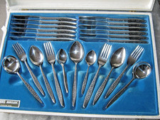 Vintage Viners mosaic 44 piece cutlery set boxed