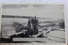 New York Henry Hudson Parkway Riverside Park George Washington Bridge Postcard