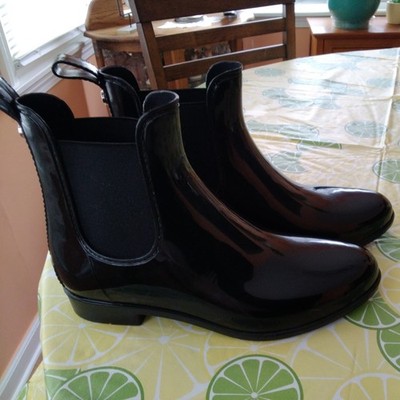 Marc Fisher Black Water Resistant Ankle Rain Boots MFRAINY2 Size 8M