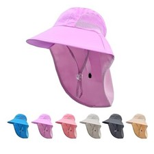 Kids Sun Hat with Neck Flap UV Protection Summer Toddler Beach Hat Unisex