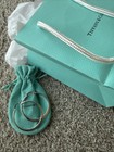 Tiffany & Co. Elsa Peretti Large .925 Sterling Silver Hoop Earrings  Signed — photo 1