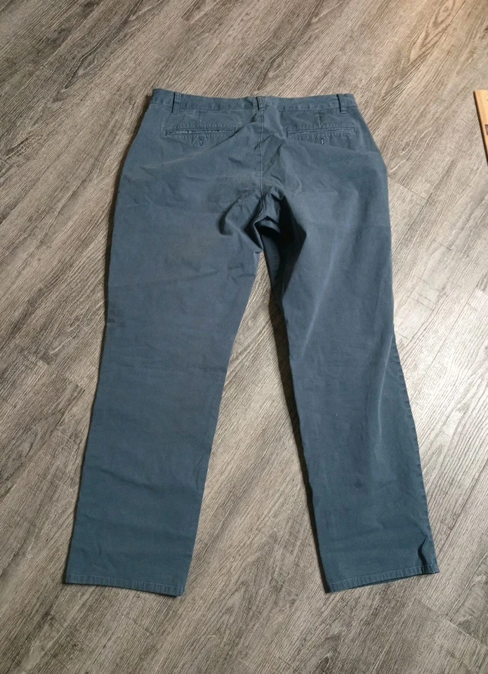 Bonobos Pants Mens 36x32 Blue Straight Leg Washed Chino Pants Mid Rise Preppy - Image 2 of 4