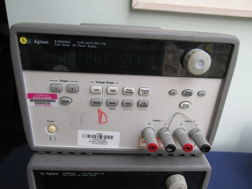 Agilent E3646A DC Power Supply 0-8V, 3A/0-20V, 1.5A 60W Dual Output Programmable - Image 2 of 4