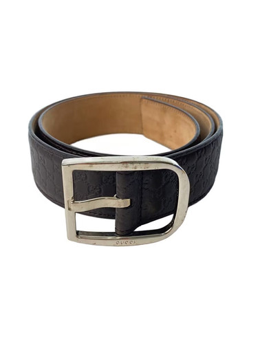 GUCCI Men's Leather Belt in Black (449716)