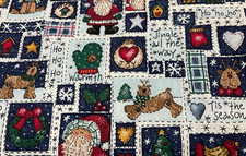TIS THE SEASON CHRISTMAS PATCHWORK- 1 1/4 YARD