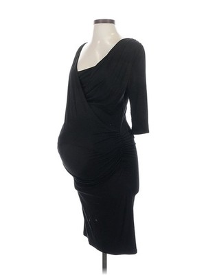 Envie de Fraises Women Black Cocktail Dress 4 Maternity