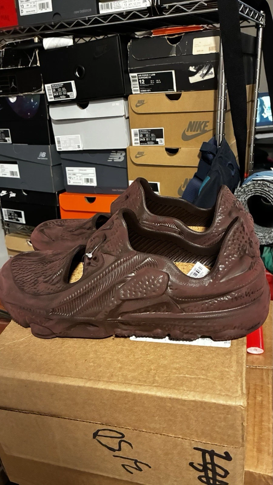 Nike ISPA Universal Earth sandali ciabatte marroni DM0886 200 taglia 12