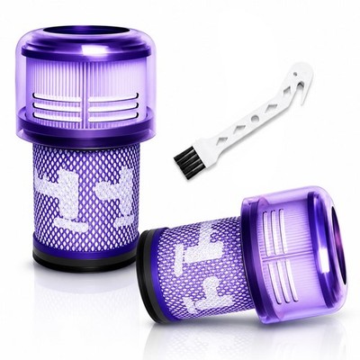 2 Pack Filter for Dyson V12 Detect Slim, V12 Slim, SV30, SV46, SV34, SV35 Cor...