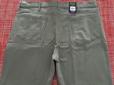 Banana Republic Men  s Khaki Gray Flat Straight Flex Fit Chino Pants 40x32 NWT  