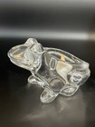 Clear Hand Blown Art Glass Crystal Frog Toad Votive Tea Light Candle Holder EUC — photo 2