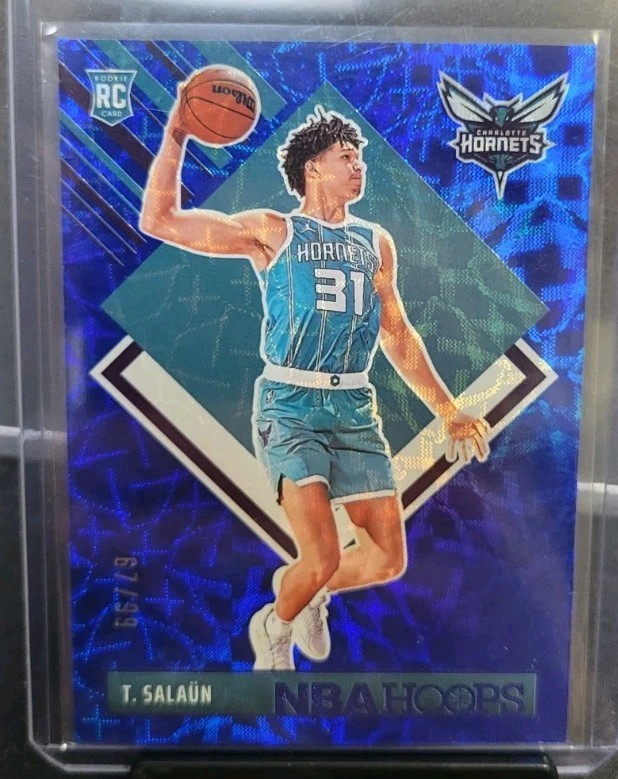 2024-25 Panini Nba Hoops - Hoops Tribute Tidjane Salaun #292 Blue Scope /99 (RC)