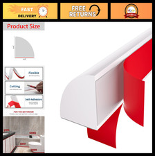 Flexible Quarter Round Molding - Peel and Stick Rubber Trim for Walls, Floors