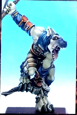 Rackham Confrontation DVTR 01 Devourer Head Hunter 1 Metal OOP English NIBlister