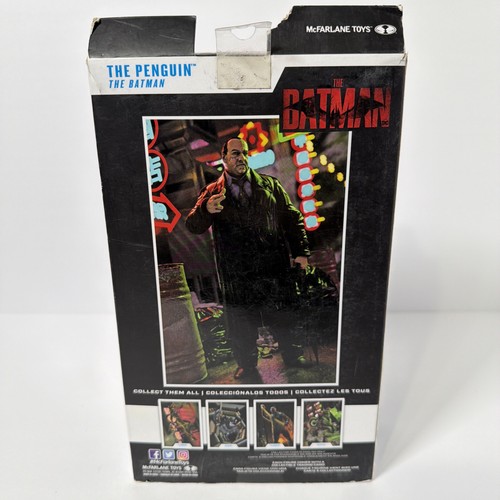 Penguin The Batman Movie McFarlane Toys DC 7 Inch Figure New Box Damage - Picture 2 of 9