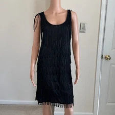 Flapper Roaring 20s Gatsby Themed Party Dress Halloween Costume Size Medium