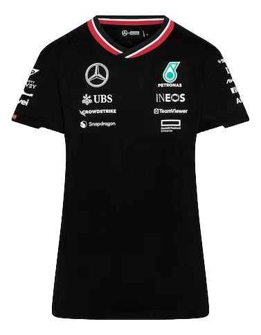 T-shirt Mercedes-Benz AMG F1 haut de gamme en fibres OE pour femme
