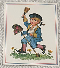 1976 Vintage Americana Bicentennial Greeting Card Bright of America Paul Revere