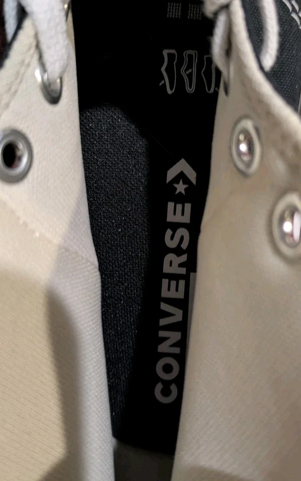 Converse Run Star Platform Hi Black White shoes sneakers women's 10 men's 8.5 - Image 3 of 4