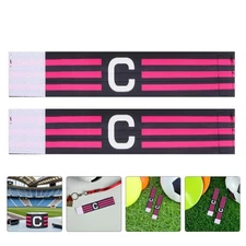  4pcs Captain Band - Team Sport Soccer Leader C Armband For Adults - Elastic