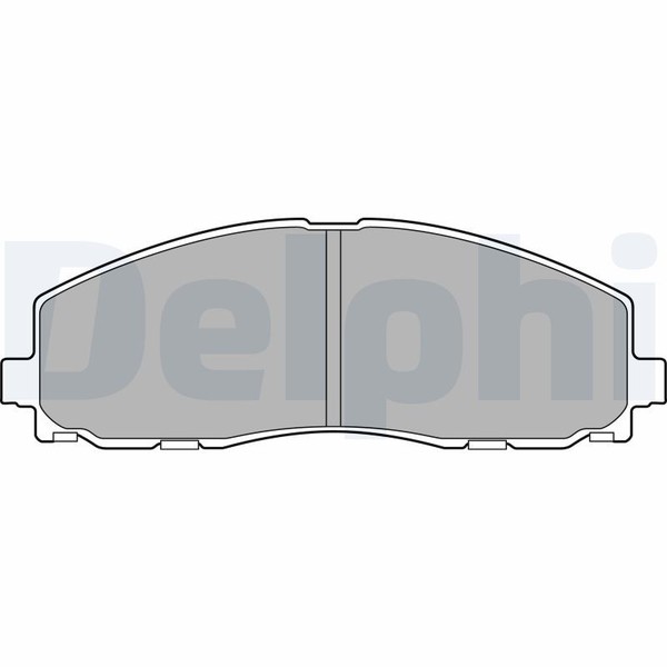 Delphi LP2694 Bremsbelagsatz, Scheibe Feststellbremse FüR Chrysler, Dodge, Fiat,-image