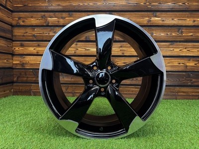4X R19 5x112 Audi Rotor Style Schwarz Glanz ET40 Felgen, passend für A4 A6 A8