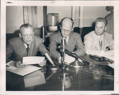 1952 Ald Bremer Ald Bois Daniel Gallagher Crime Committee 8X10 Vintage Photo