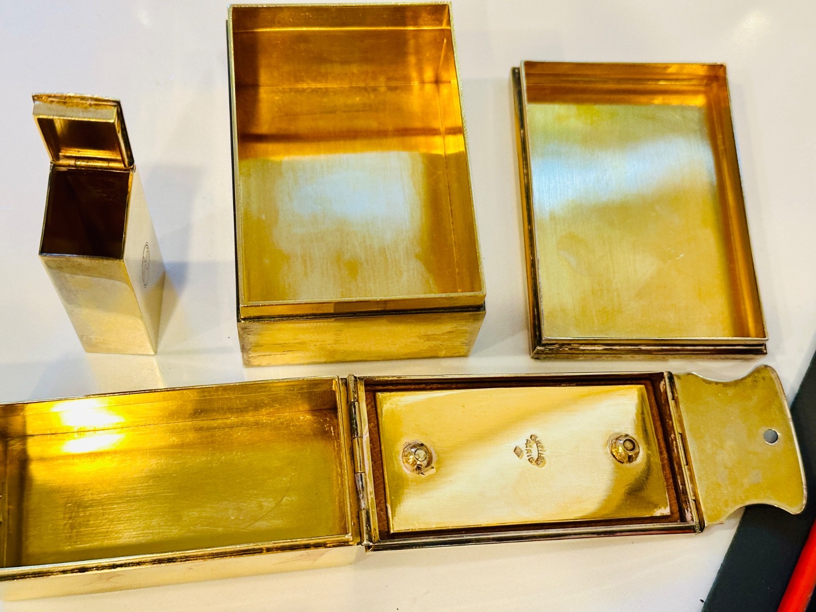 Jean Puiforcat Gustave Keller 950 Silver Art Deco Sterling  Travel Case Set Gift