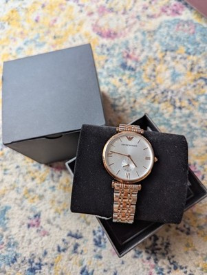 Emporio Armani Gianni Medium AR1677 Men's Watch With Silver Dial