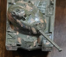 5" TimMee Processed Plastic M48 Patton Tank Tim Mee Army Camouflage Vehicles