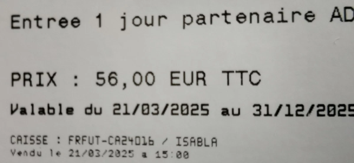 Billet D'entrée Adulte – Parc Futuroscope – Neuf Et Valable