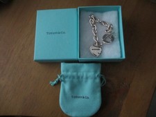 Return To Tiffany & Co Silver Heart Tag Toggle Bracelet 7ins Retail £670+