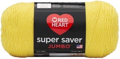 Red Heart Super Saver Jumbo Yarn-Bright Yellow - E302C-324
