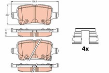 Bremsbelagsatz Hinten -System für Opel Ampera-E F17 Astra K B16 ab 15->